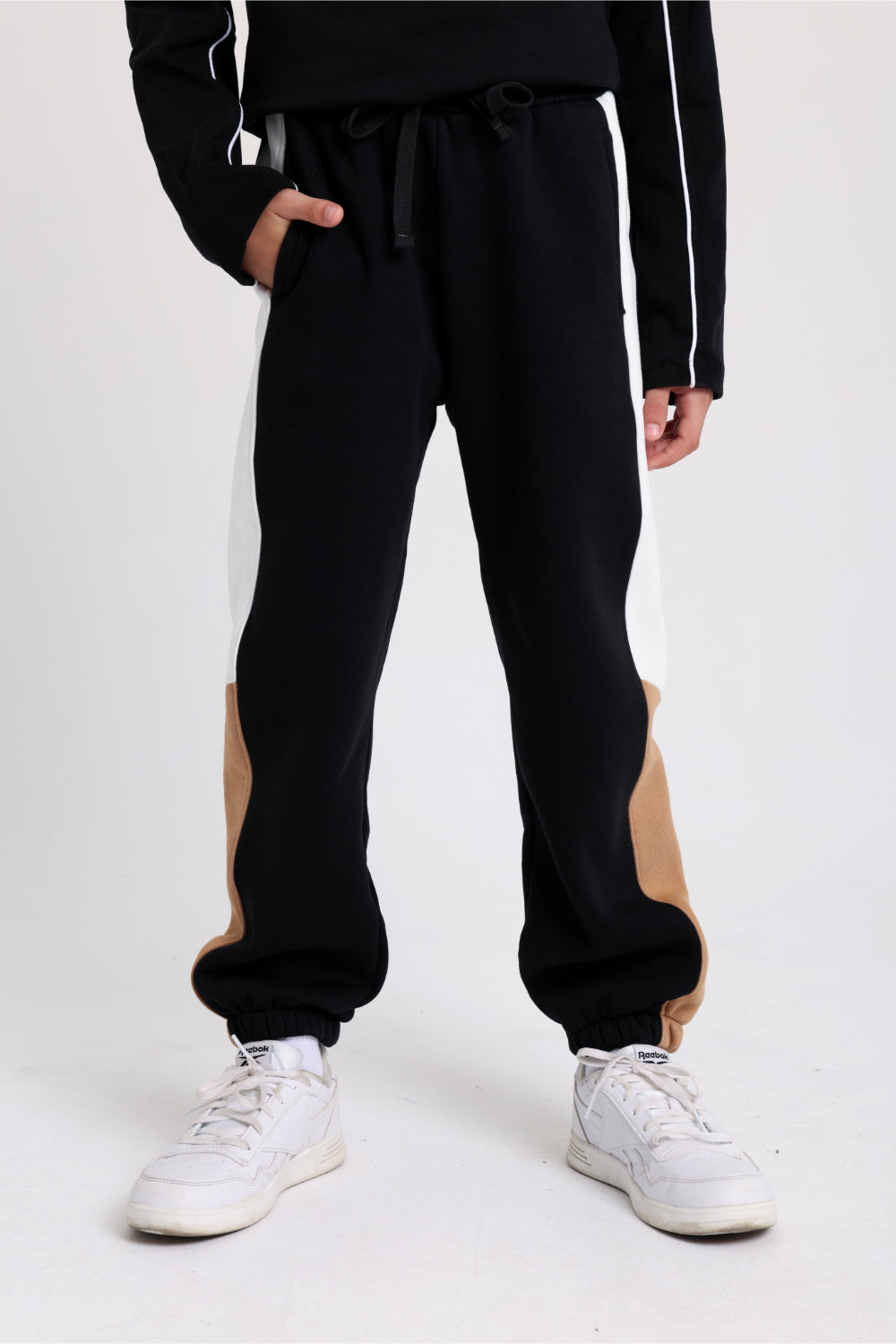 unisex cotton sweatpants - black
