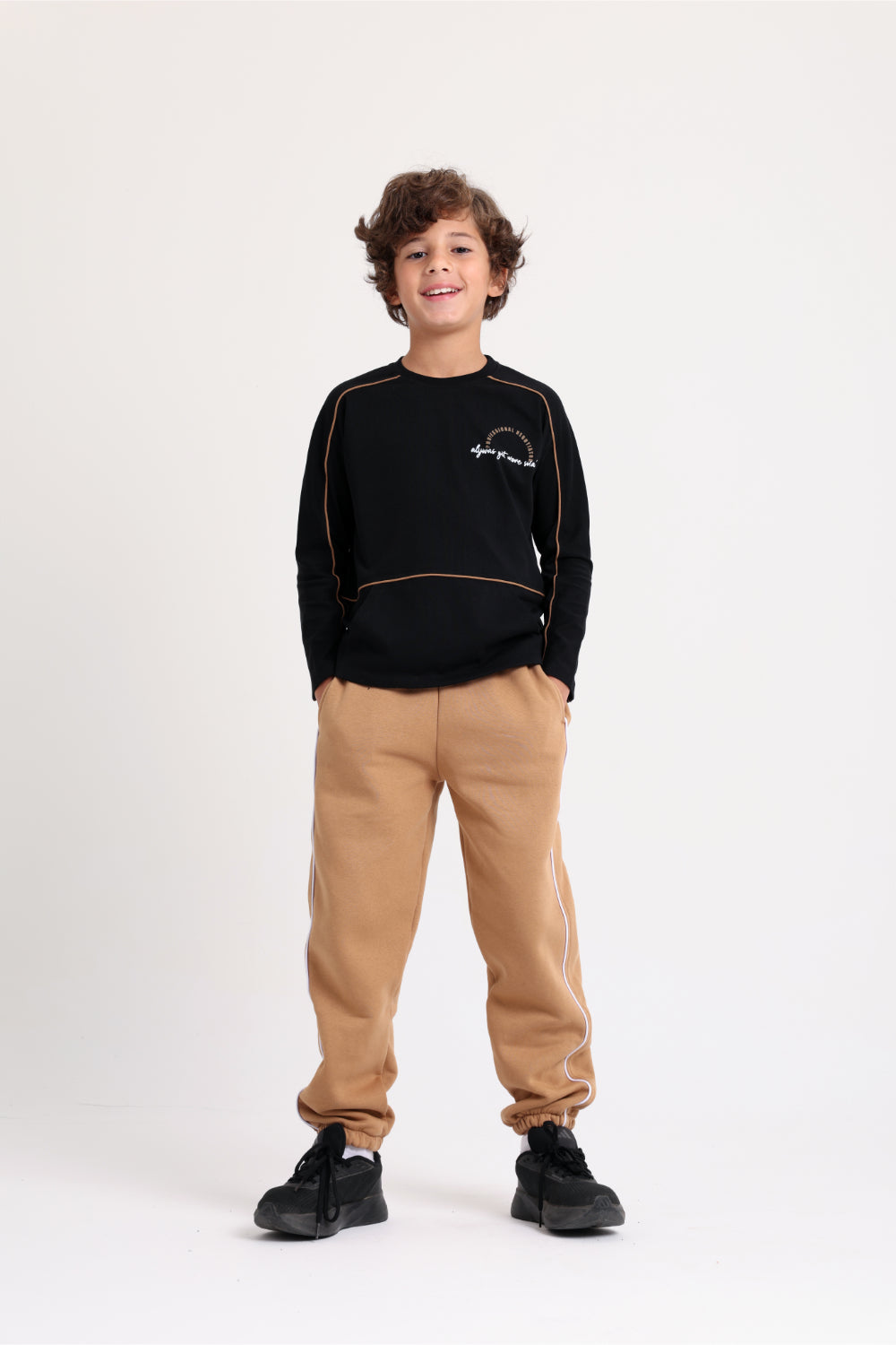 unisex cotton t-shirt – black with "always get what you want" print