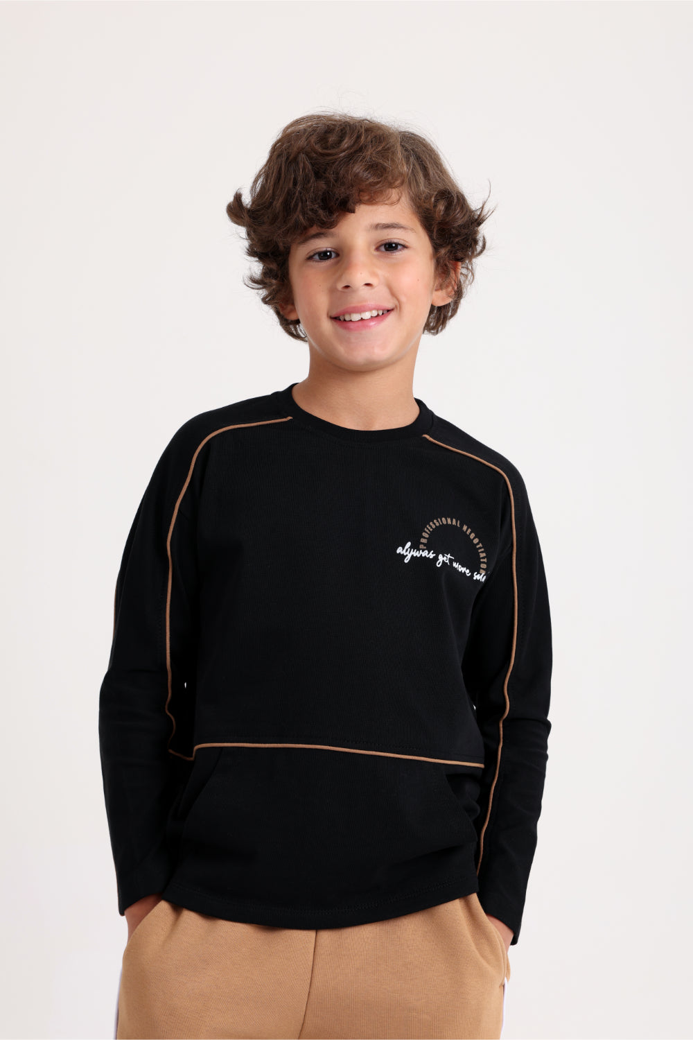 unisex cotton t-shirt – black with "always get what you want" print