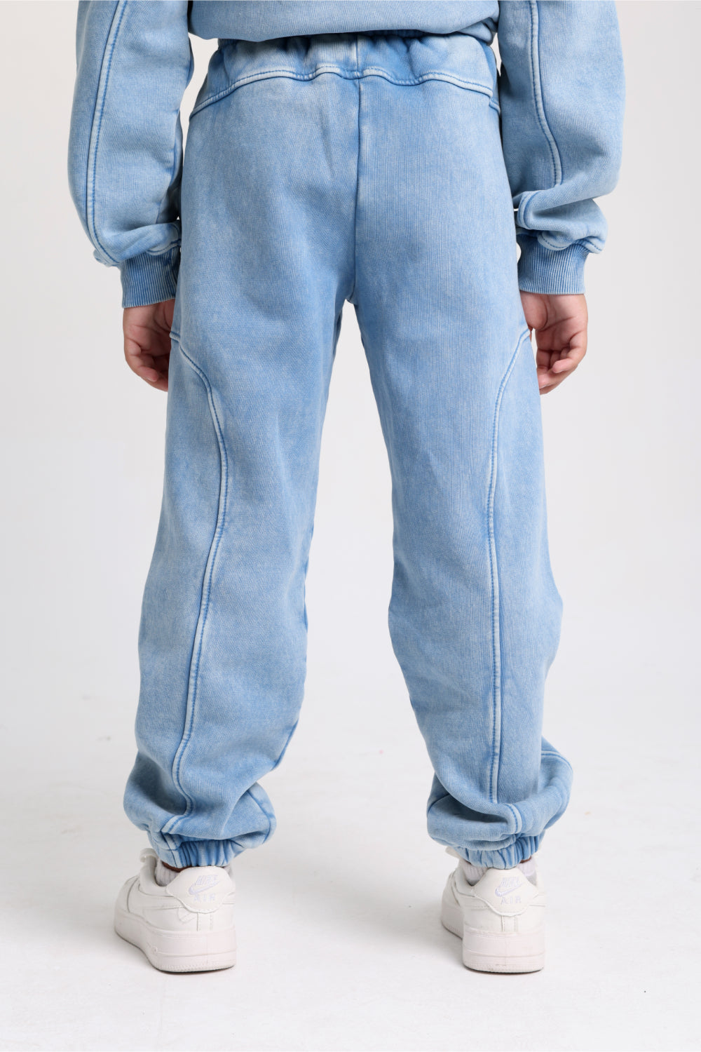 unisex cotton sweat pants – baby blue