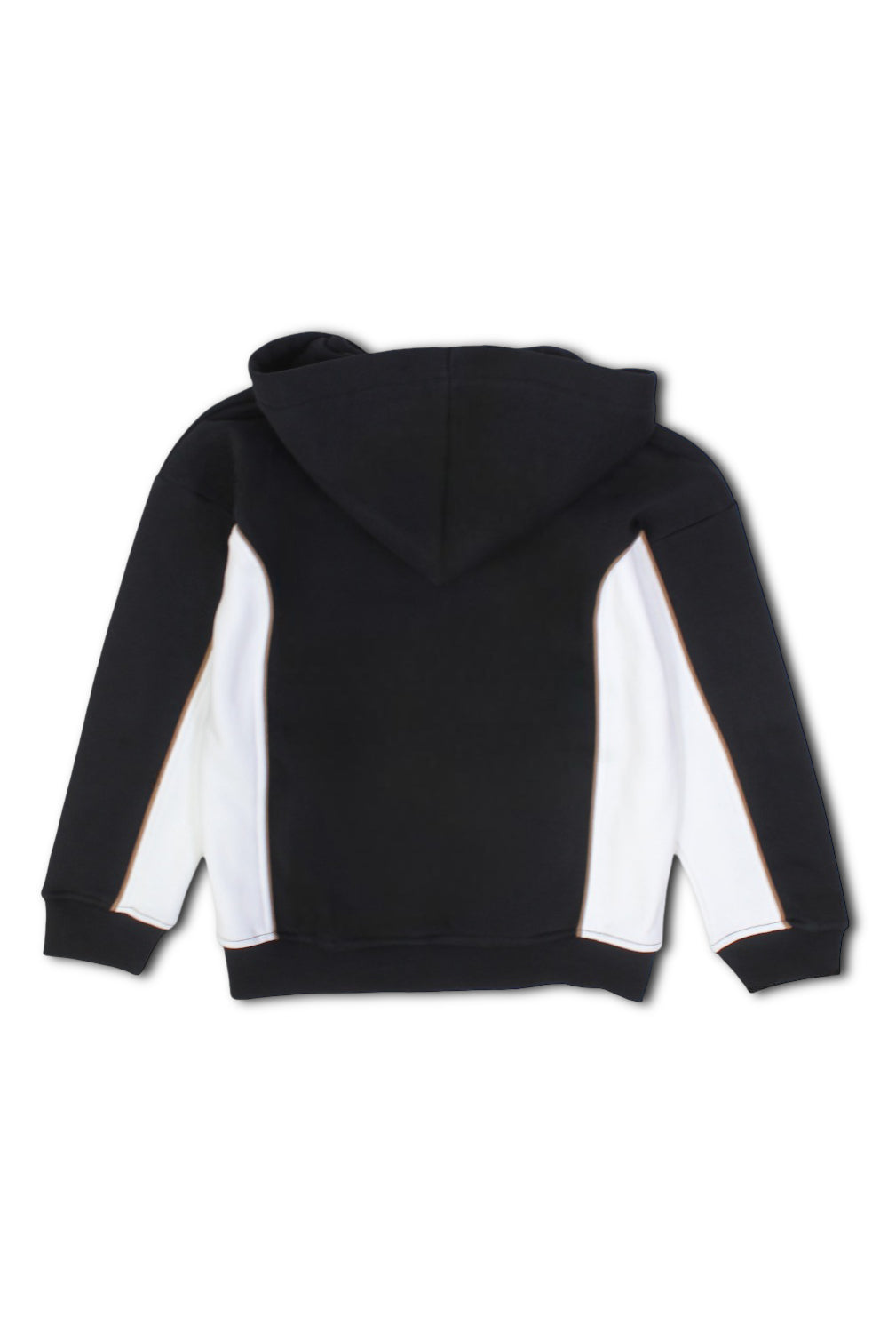 boys cotton hoodie – back with “play more“ print