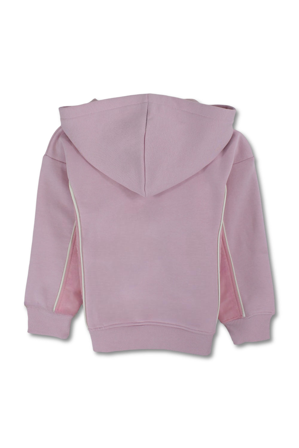 girls cotton hoodie – pink with “join the fun“ print