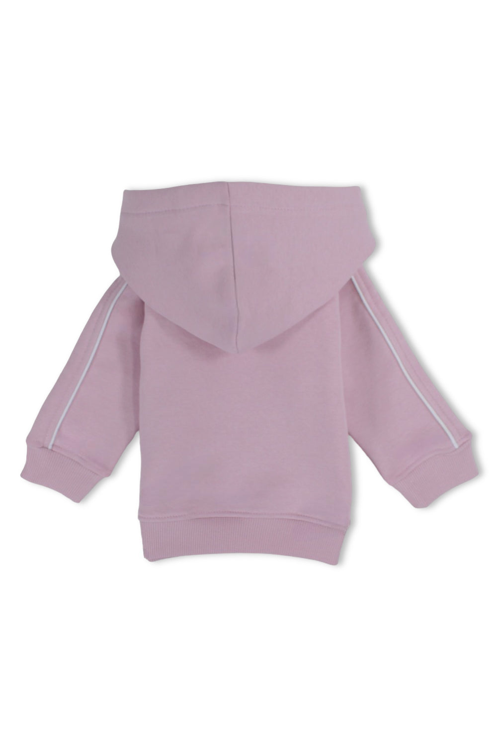 baby girls cotton hoodie – pink with “little love club“ print