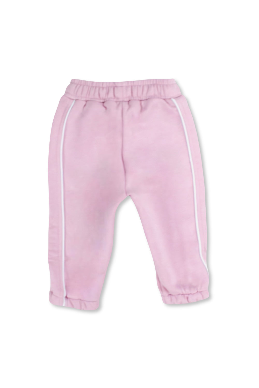 baby girls cotton sweatpants – pink with crown print