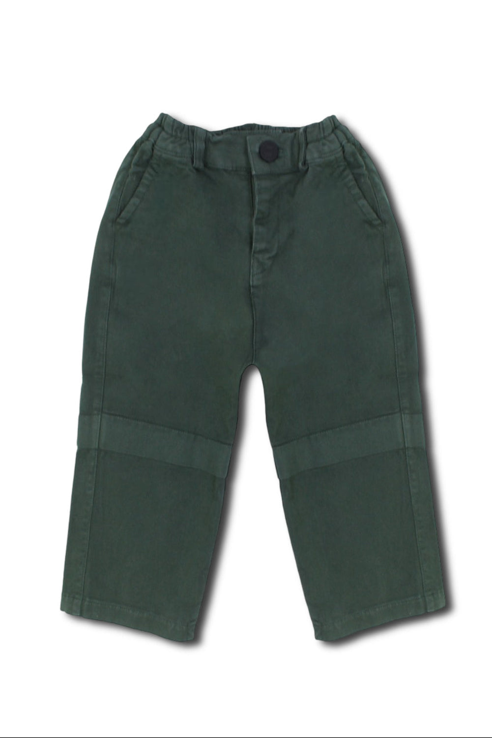 unisex baby gabardine pants – dark green