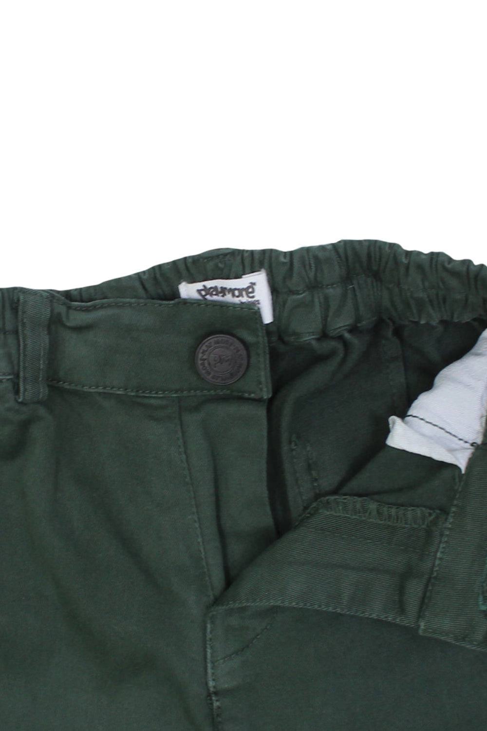 unisex baby gabardine pants – dark green