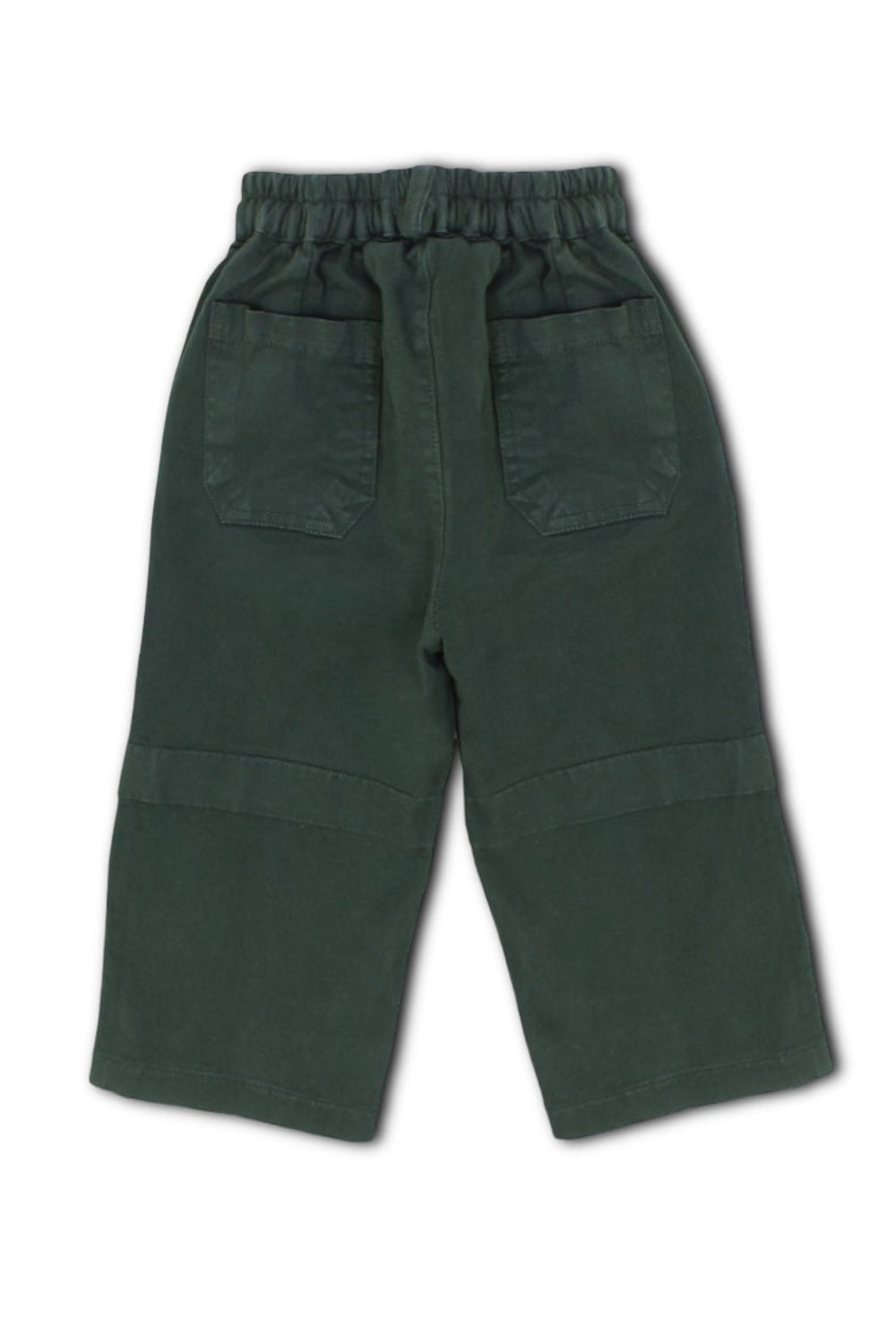 unisex baby gabardine pants – dark green