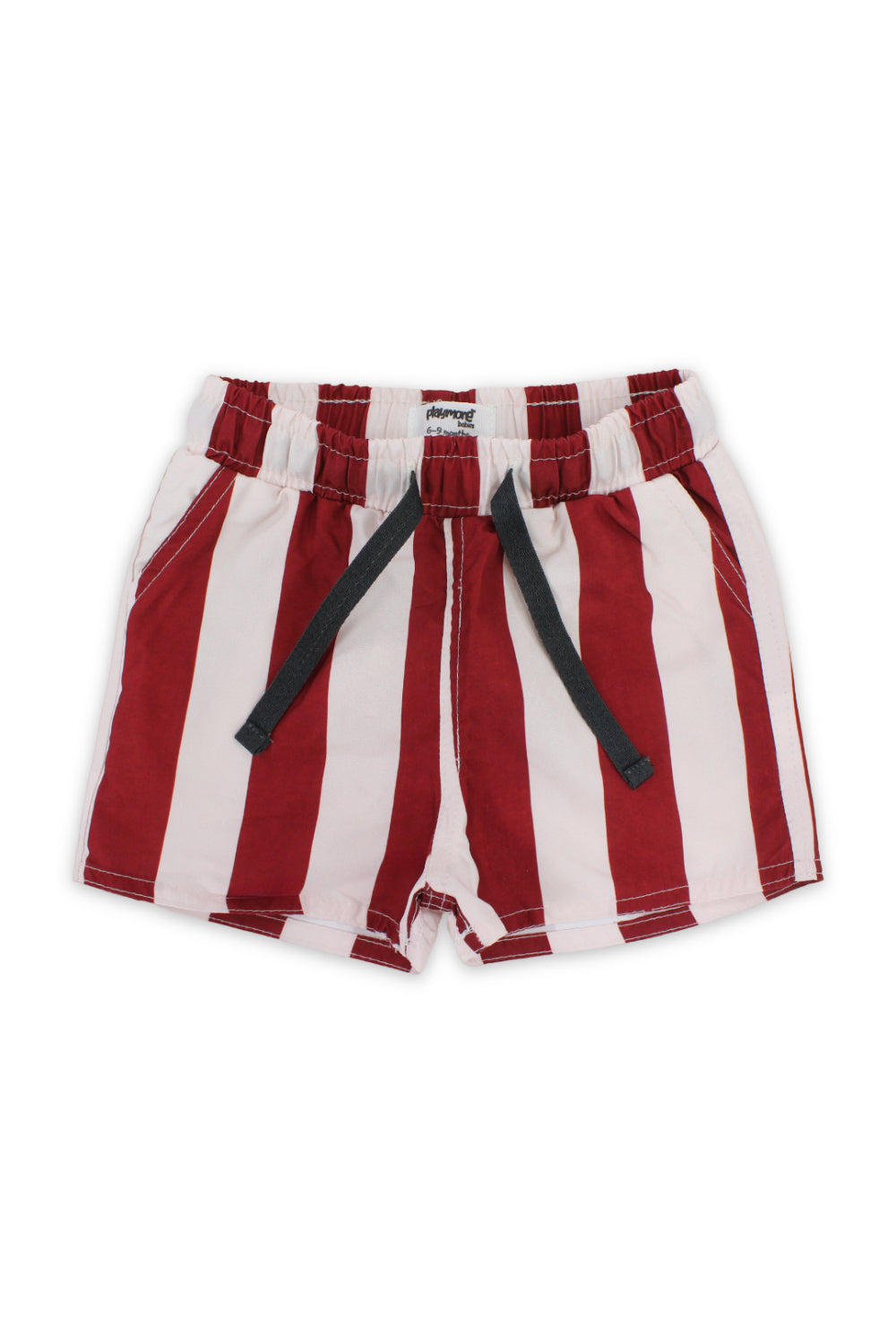 baby boys swimsuit short – maroon & white