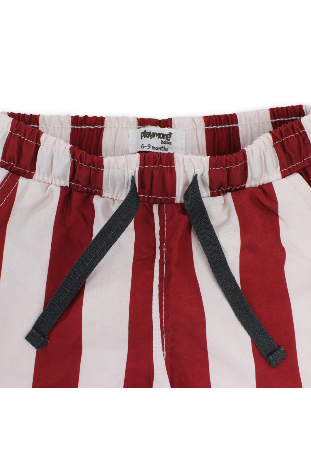 baby boys swimsuit short – maroon & white
