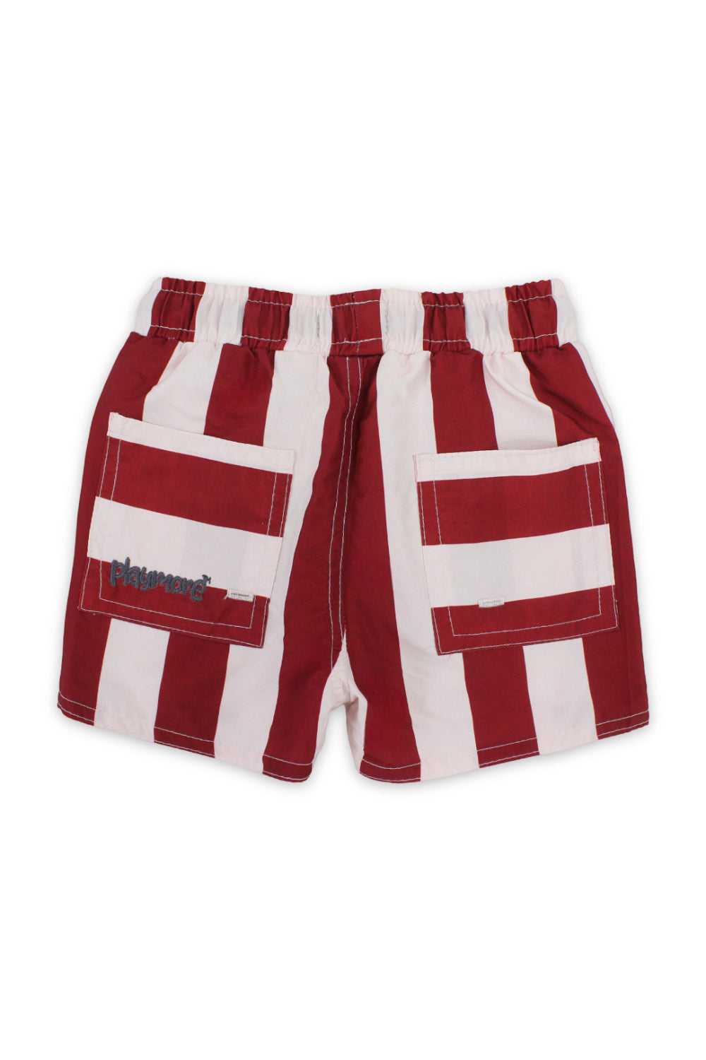 baby boys swimsuit short – maroon & white