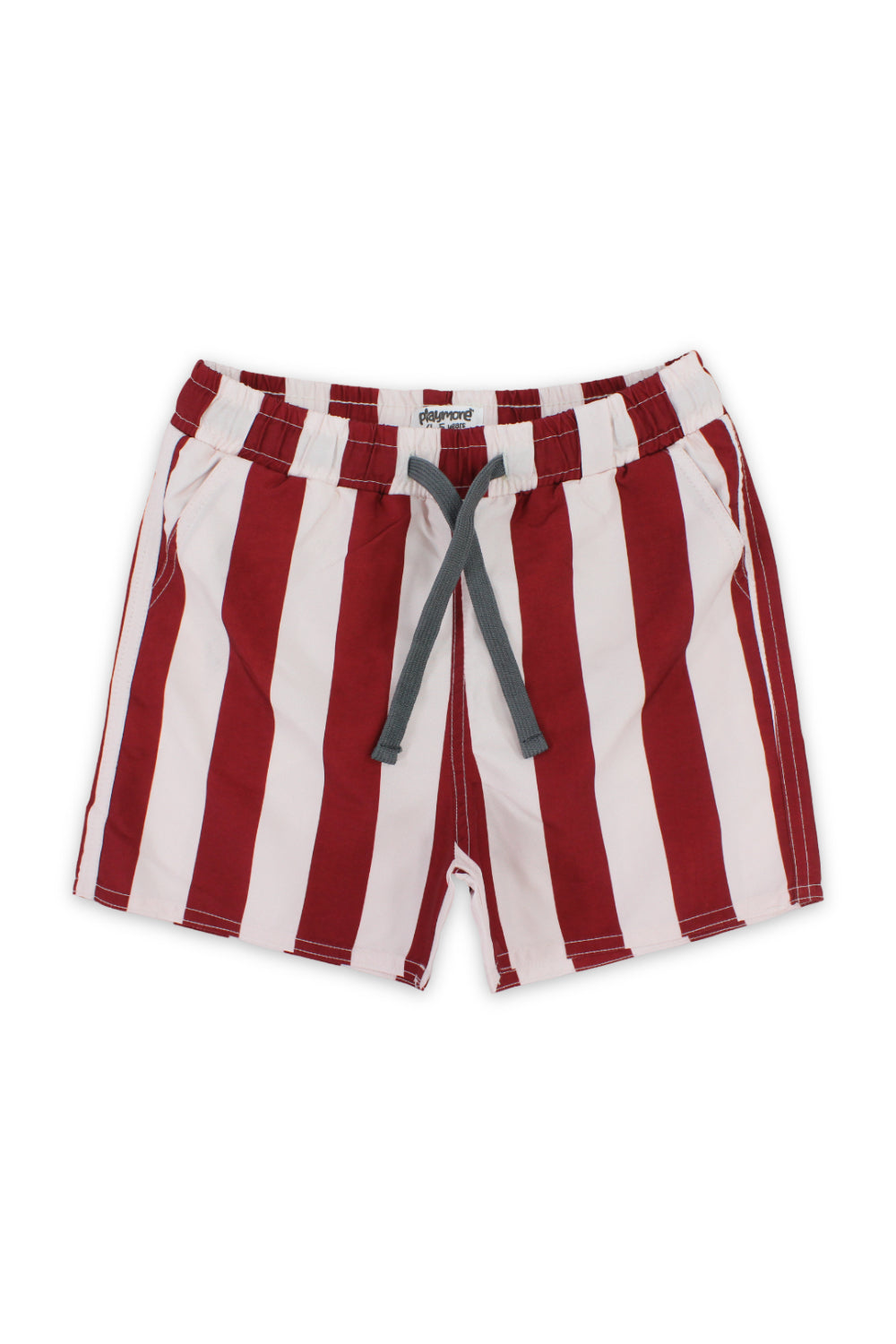 boys swimsuit short – marron & white