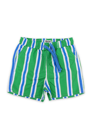 boys swimsuit short – green & blue