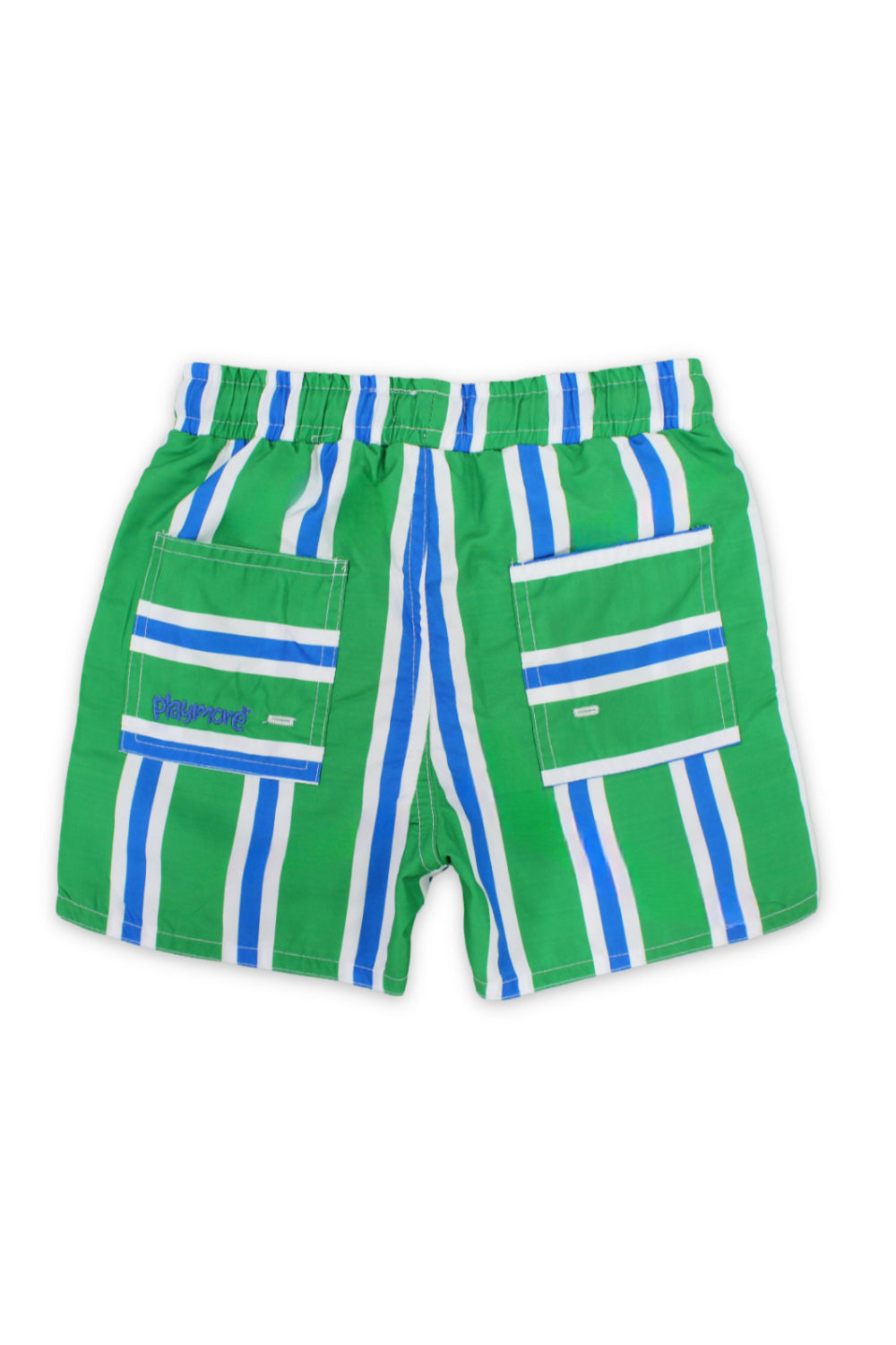 boys swimsuit short – green & blue