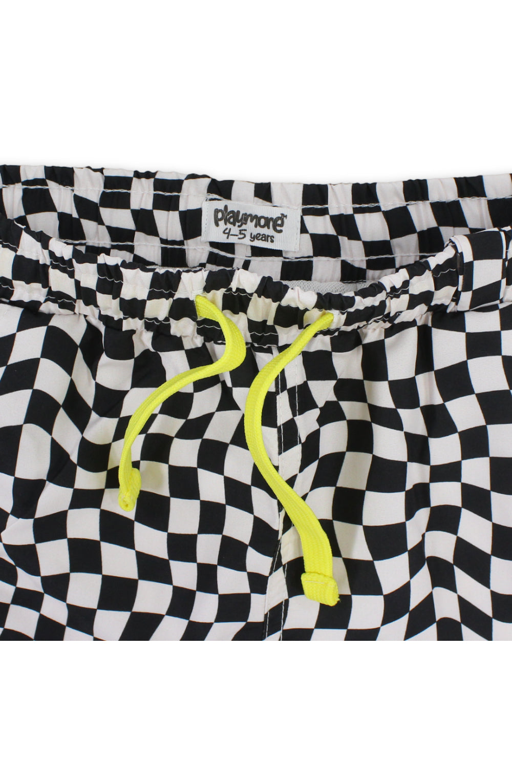 boys swimsuit short – black & white squares