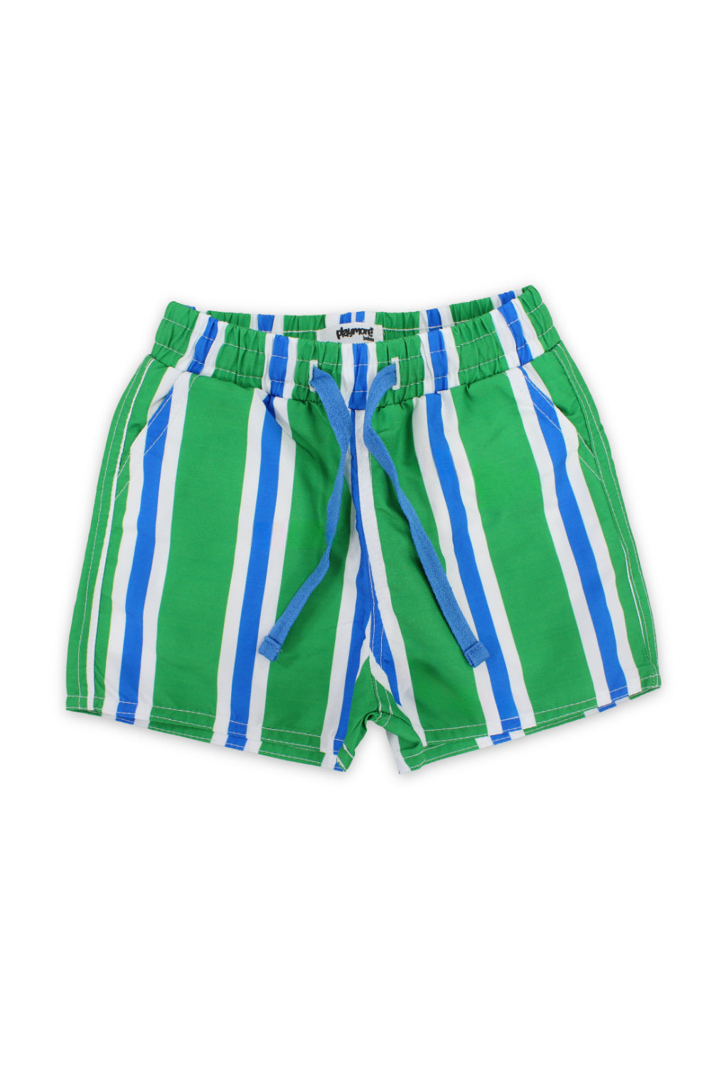 baby boys swimsuit short – green & blue