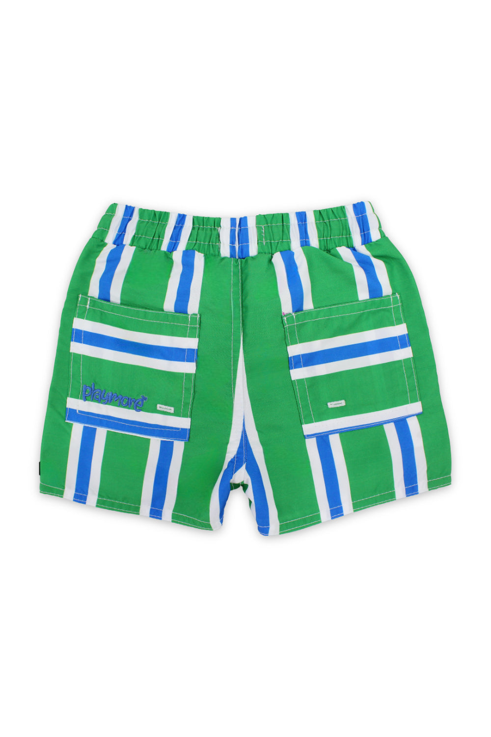 baby boys swimsuit short – green & blue