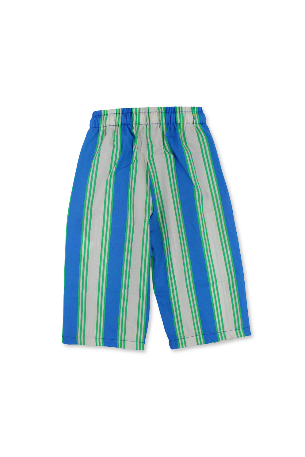 unisex baby cotton pants – blue & offwhite