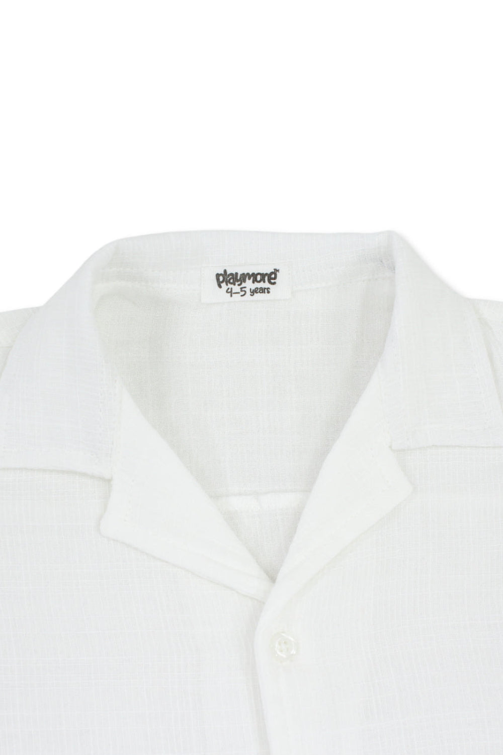 boys linen shirt – white