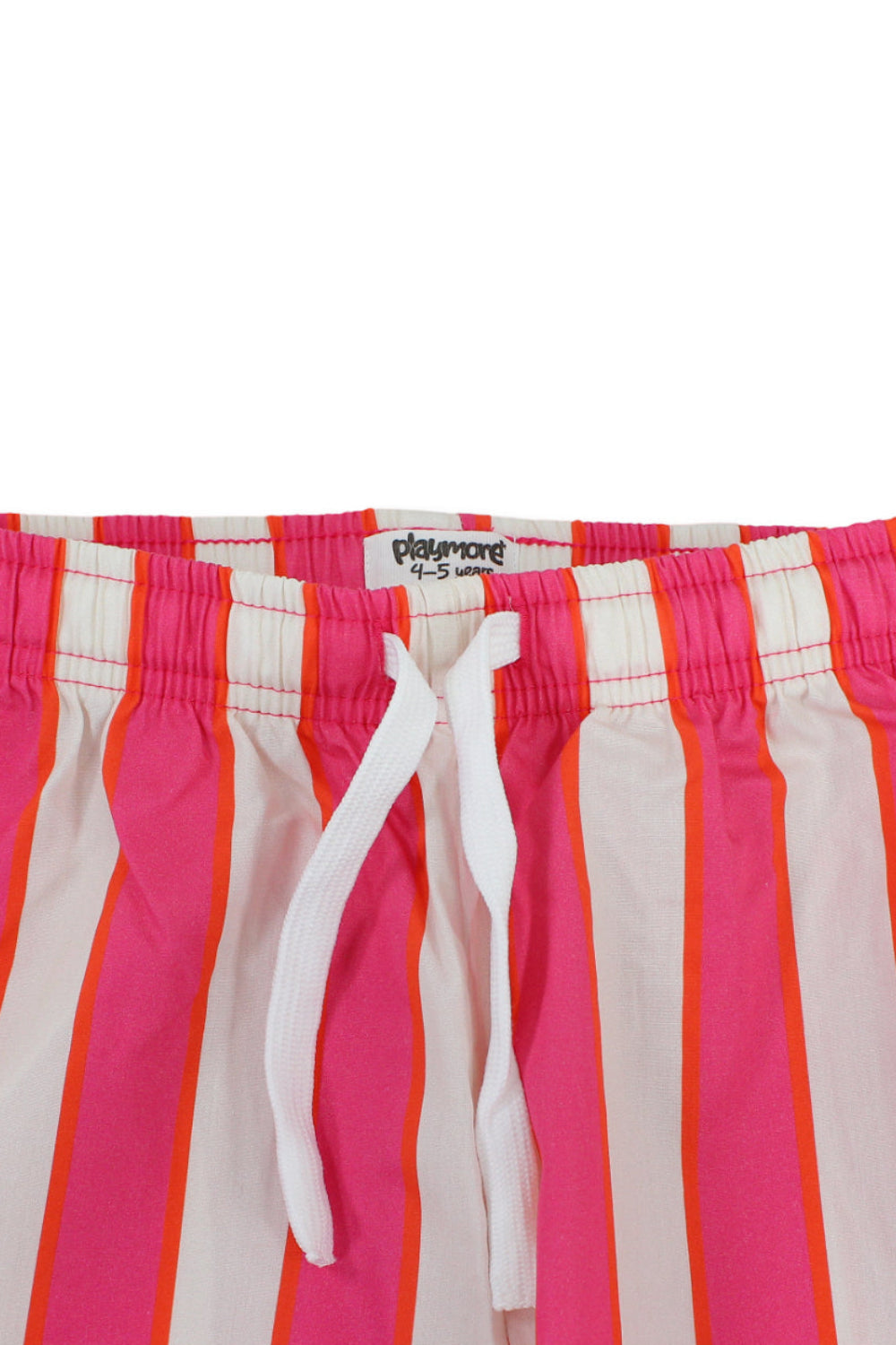 girls cotton pants – fuchsia & offwhite