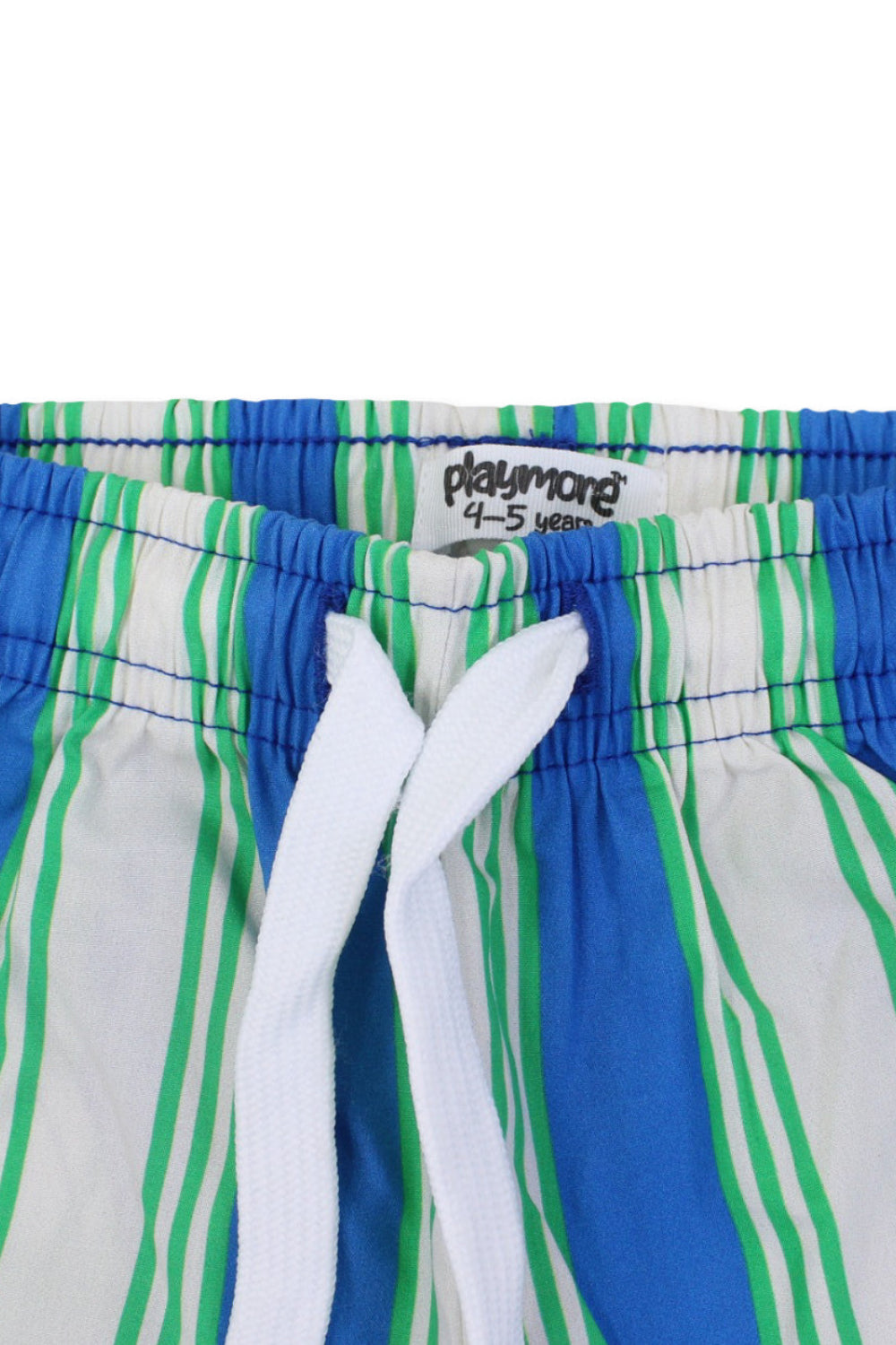boys cotton shorts – blue & offwhite
