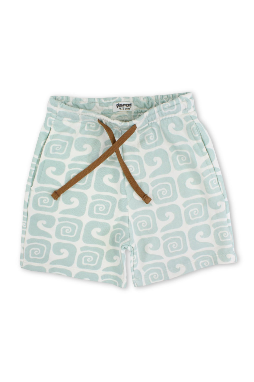boys cotton shorts – printed mint