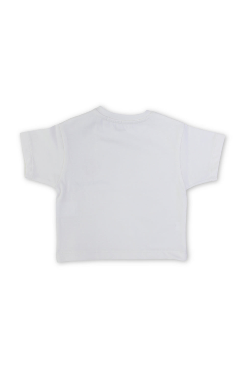 unisex baby cotton t-shirt – off-white with "summer crew" print