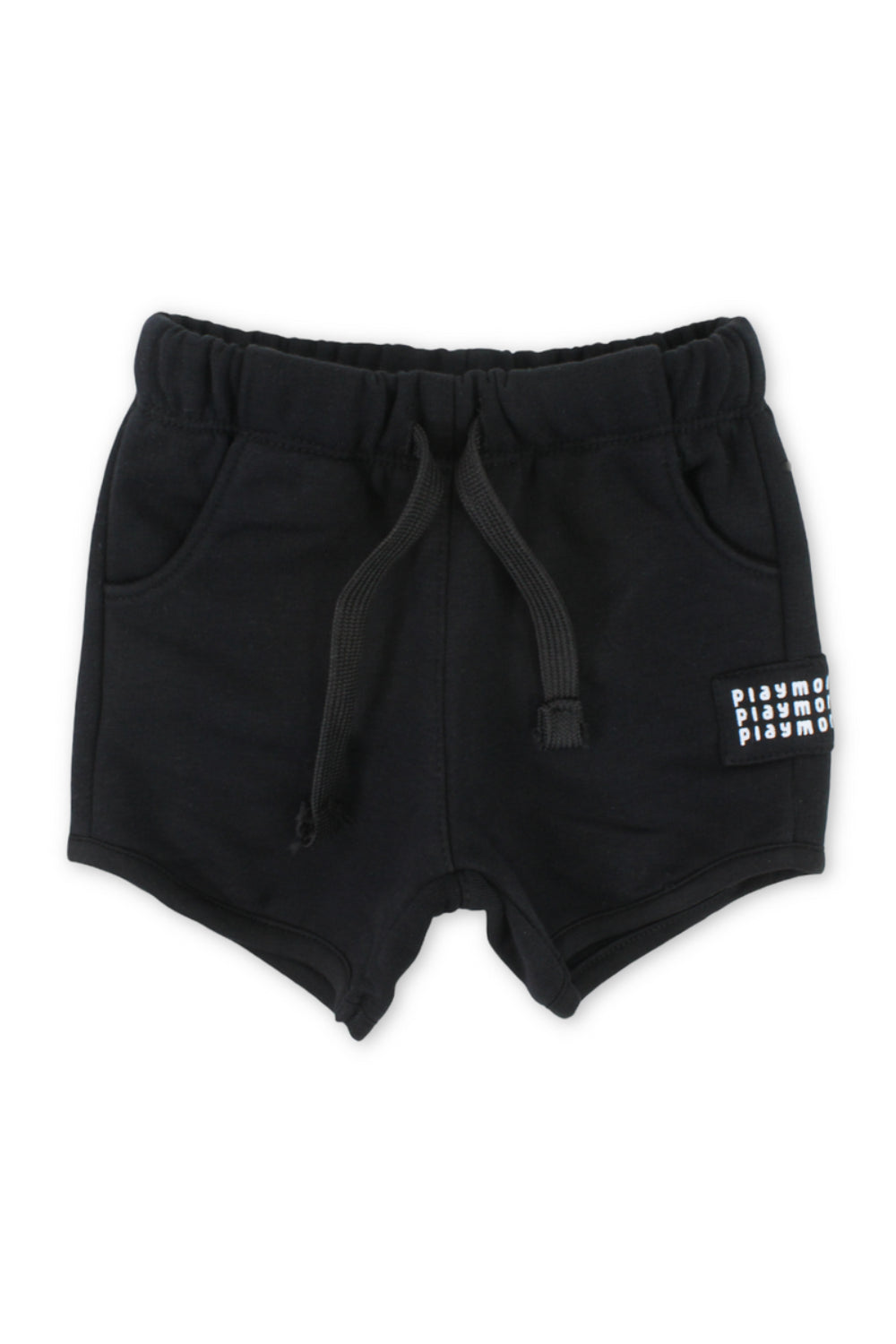 unisex baby cotton short – black