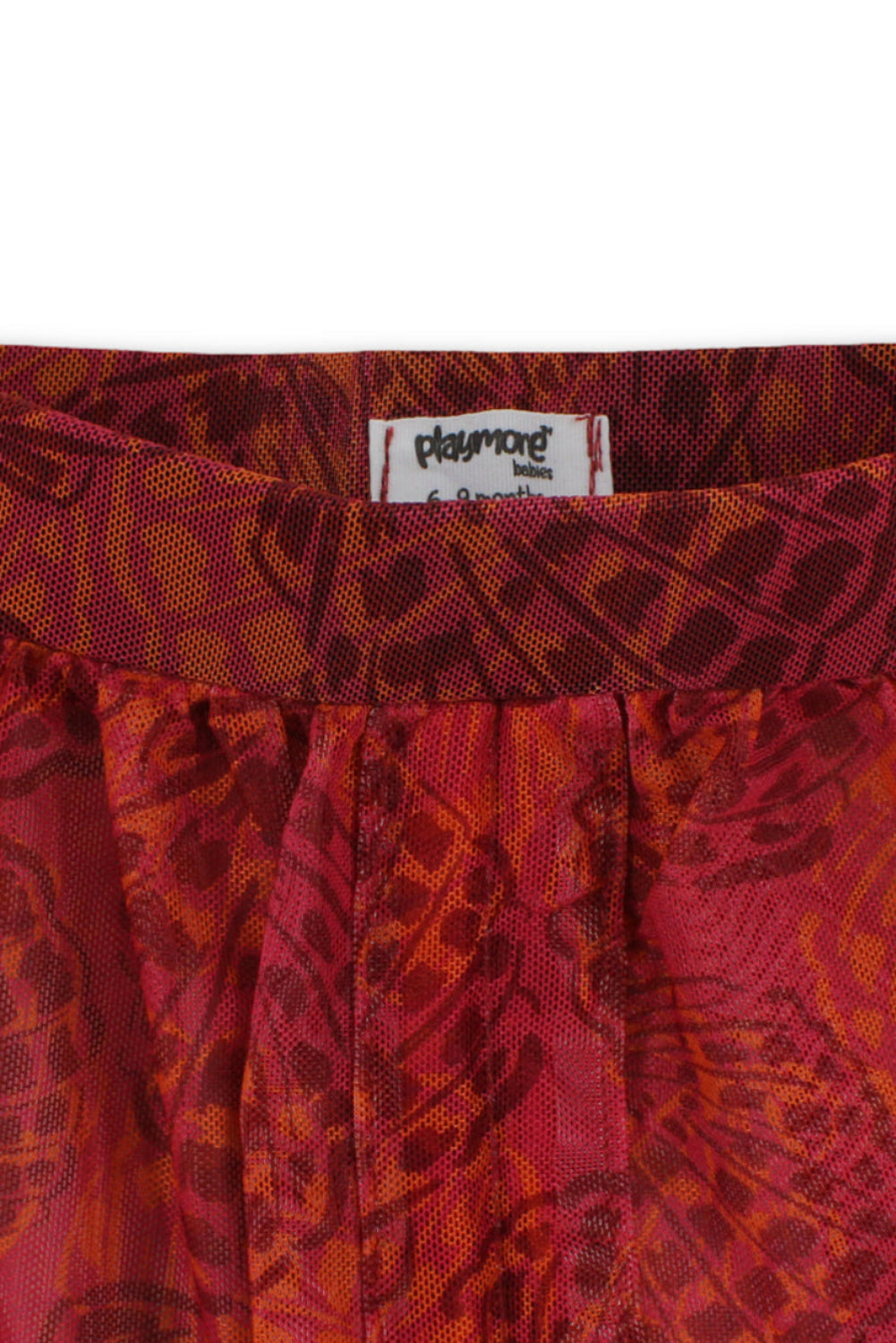 baby girls tulle cash mayo – maroon printed