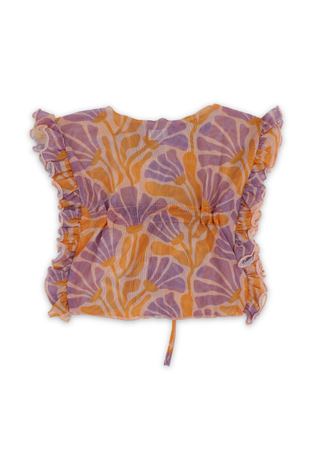 baby girls tulle swimwear – salmon printed
