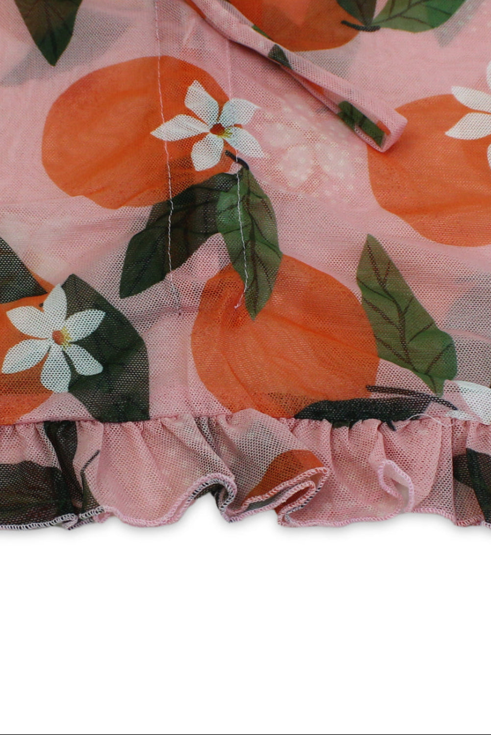 girls tulle swimwear – pink printed
