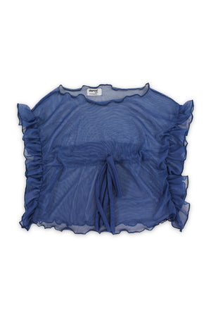 baby girls tulle beach cover-up – indigo