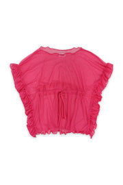 girls tulle swimwear – fuchsia