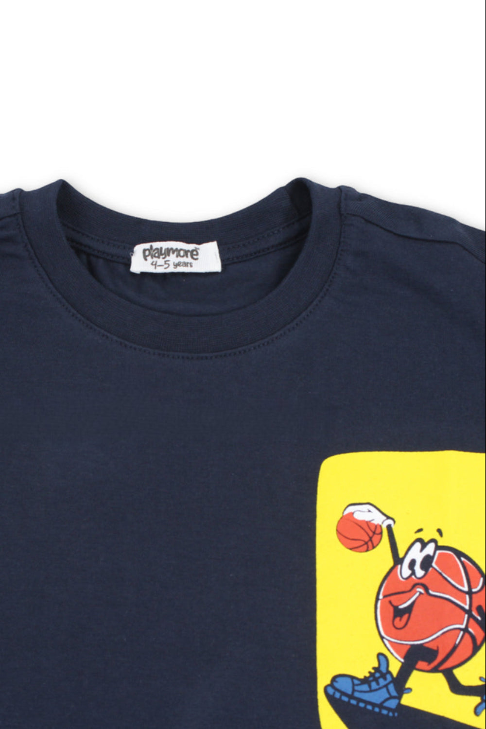 Boys Cotton T-Shirt – Navy with "Chill in Play" Print