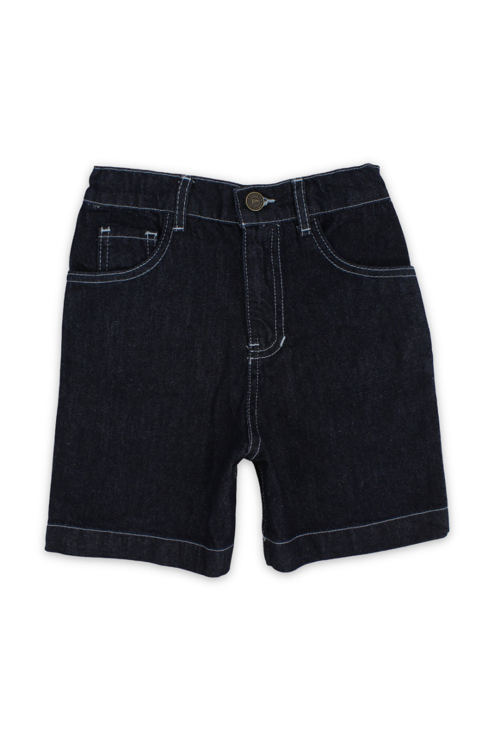 boys cotton denim short – dark blue