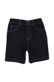 boys cotton denim short – dark blue