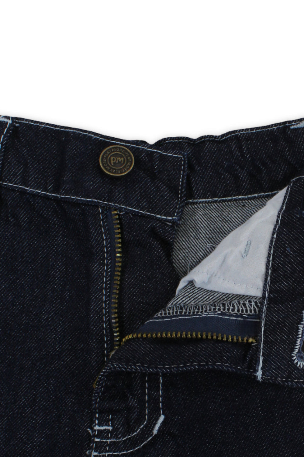 boys cotton denim short – dark blue