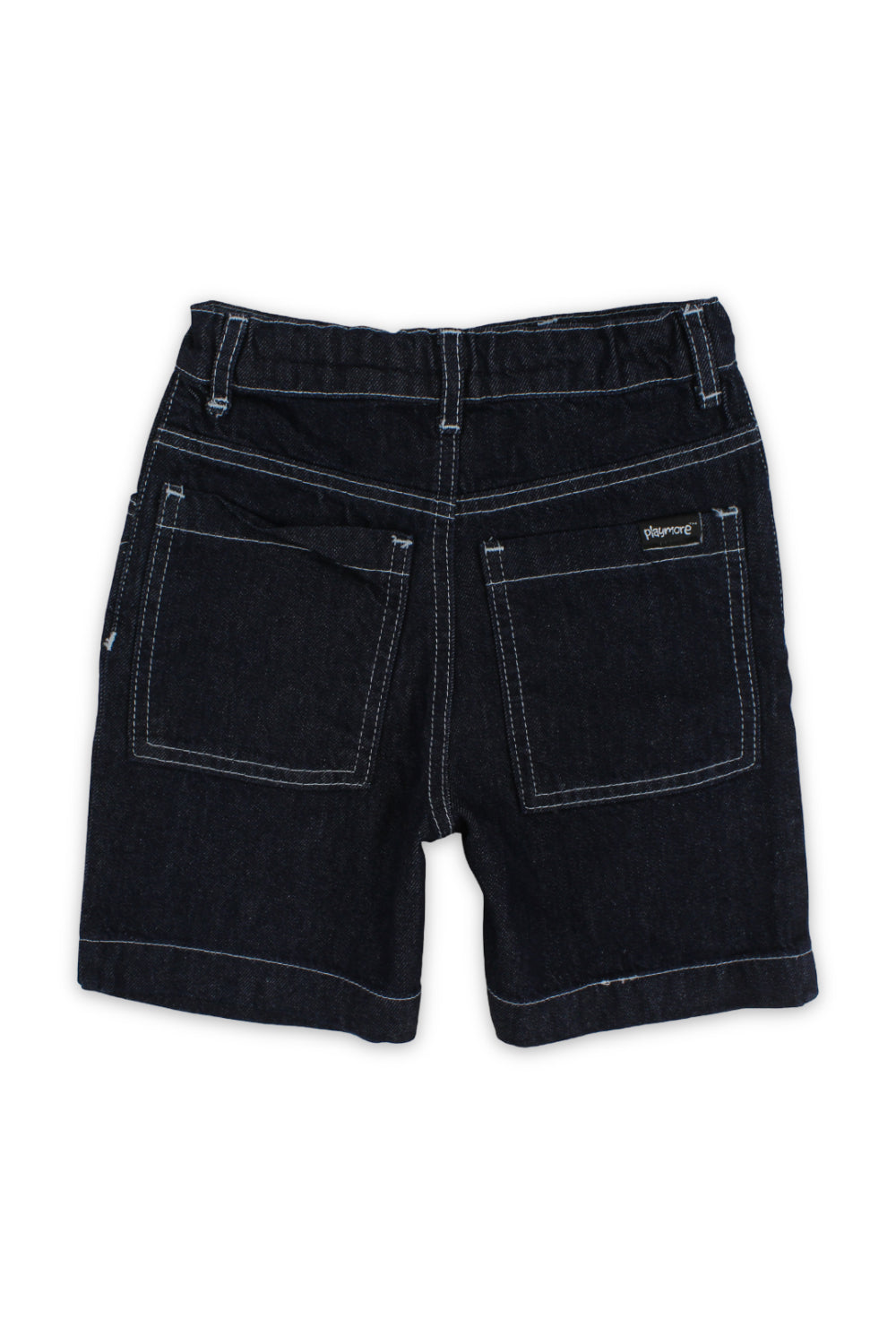 boys cotton denim short – dark blue