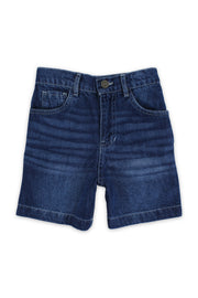 boys cotton denim short – blue