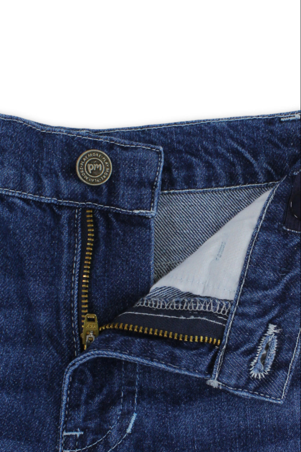 boys cotton denim short – blue