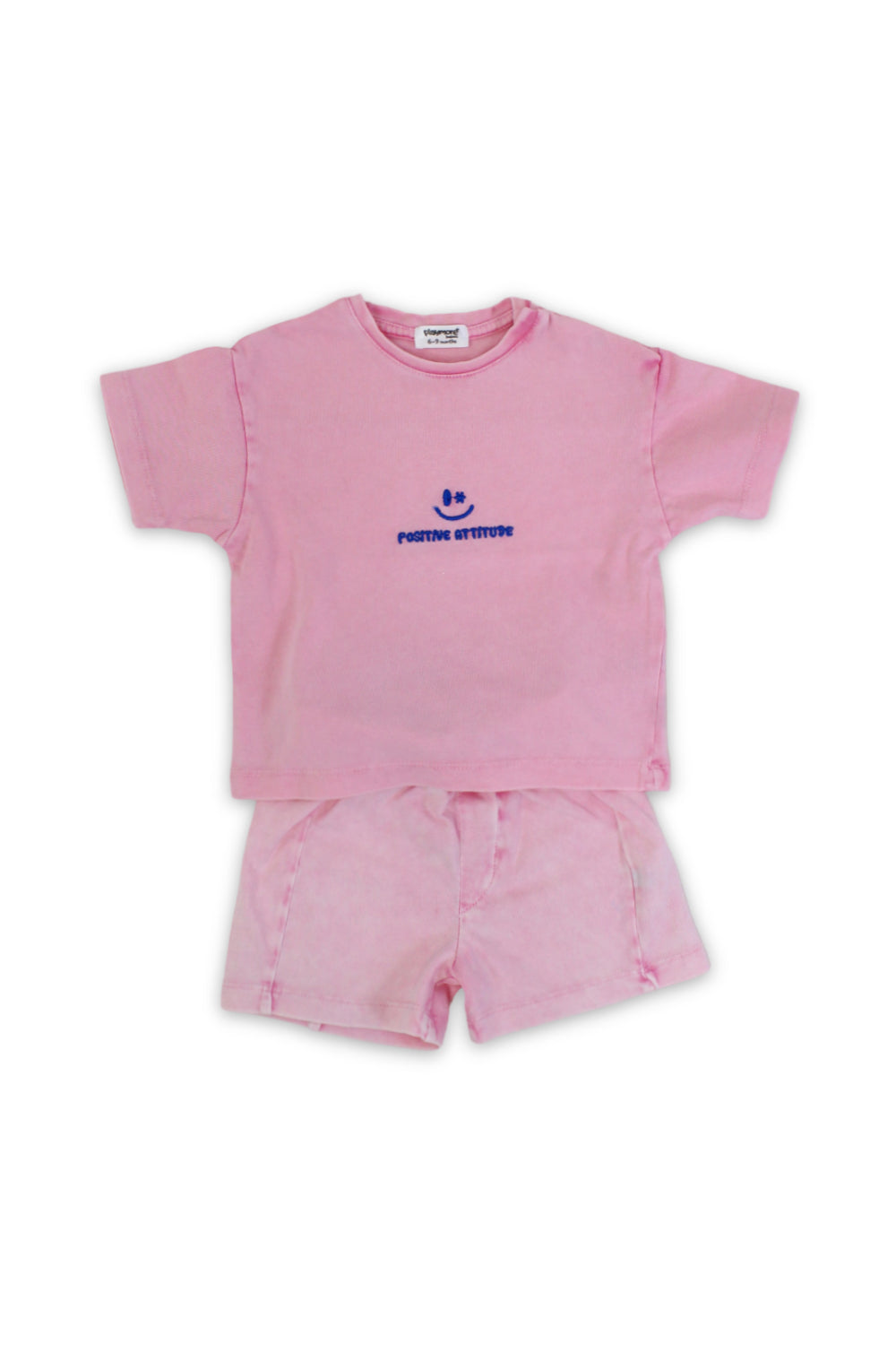 baby girls cotton outfit set – pink
