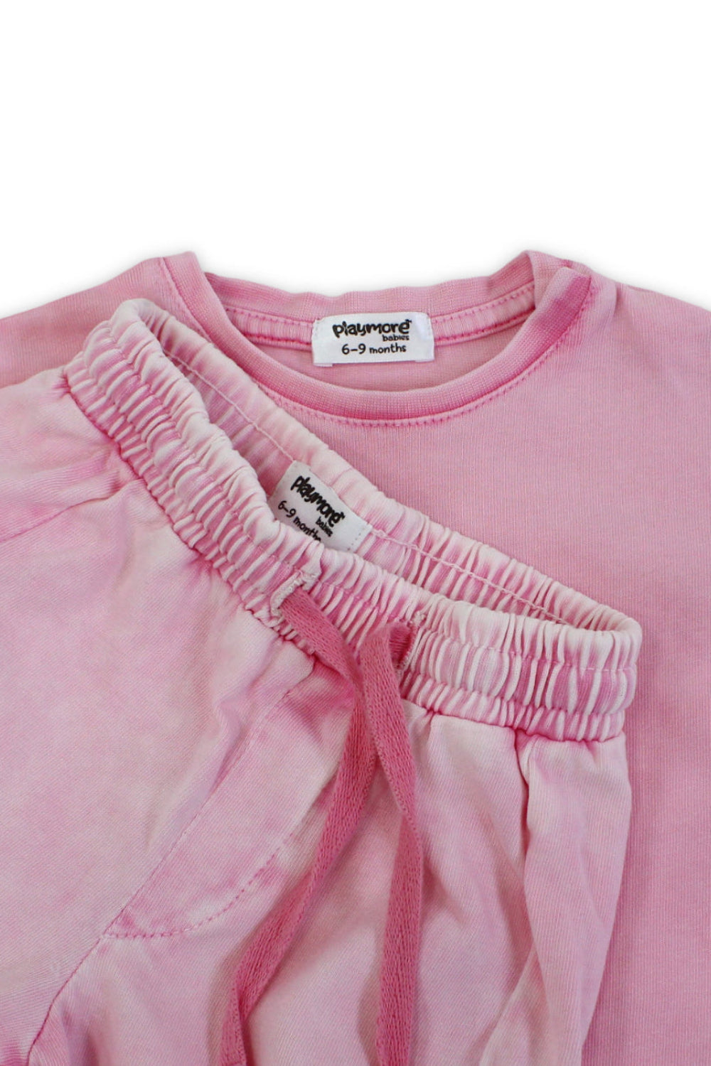 baby girls cotton outfit set – pink