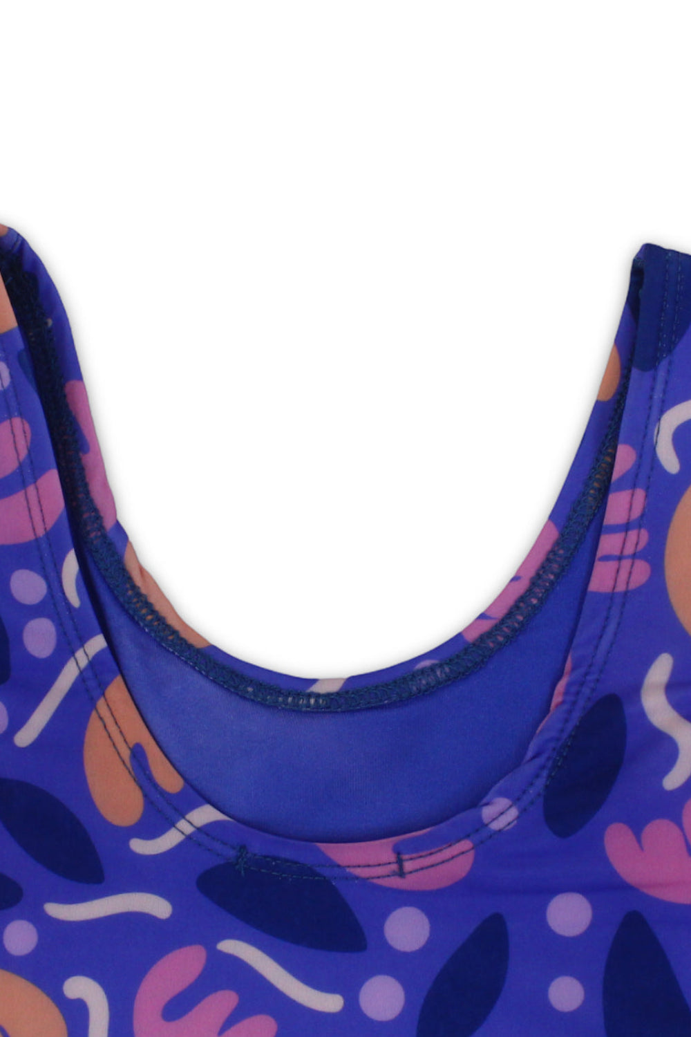 girls one-piece swimsuit – purple printed