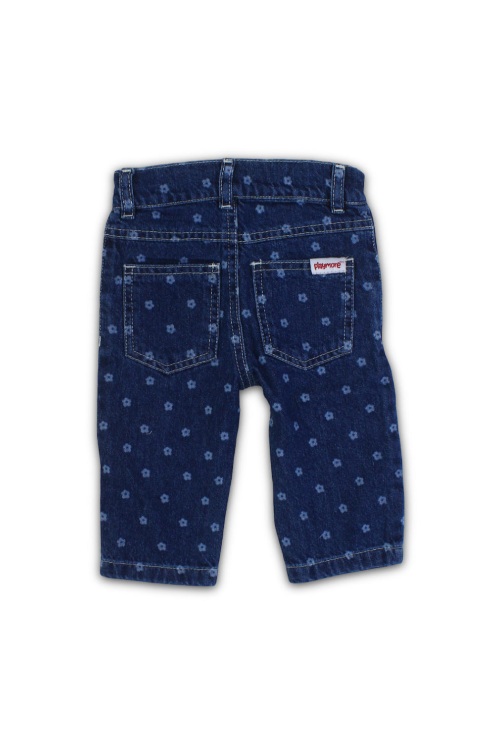 baby girls denim pants – floral print