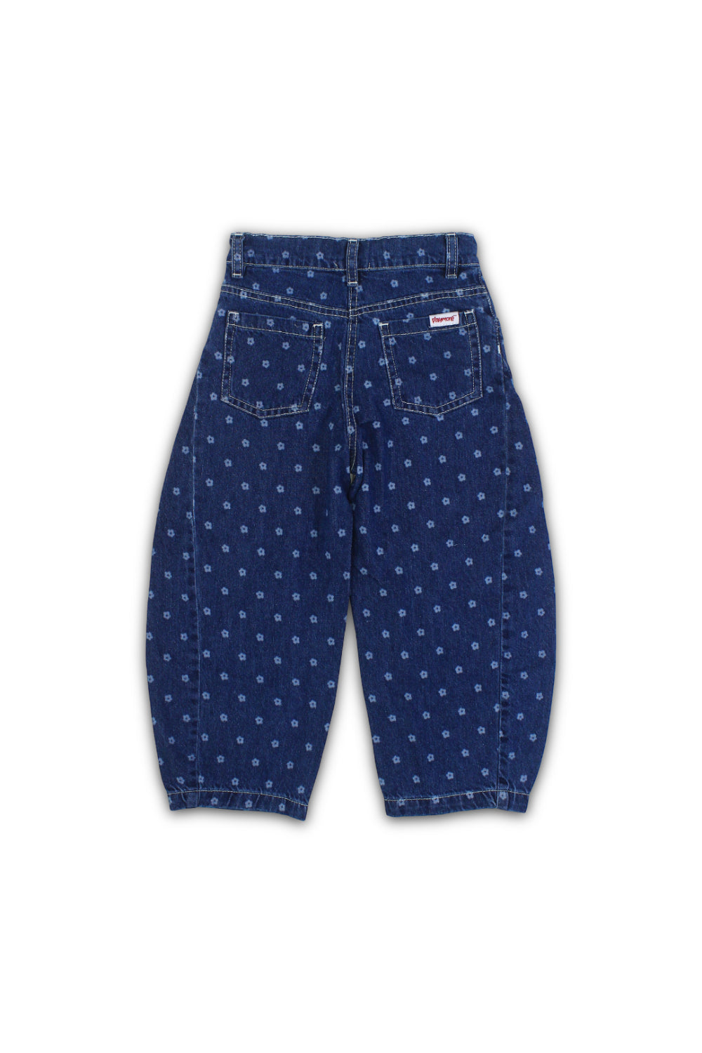 girls denim pants – floral print