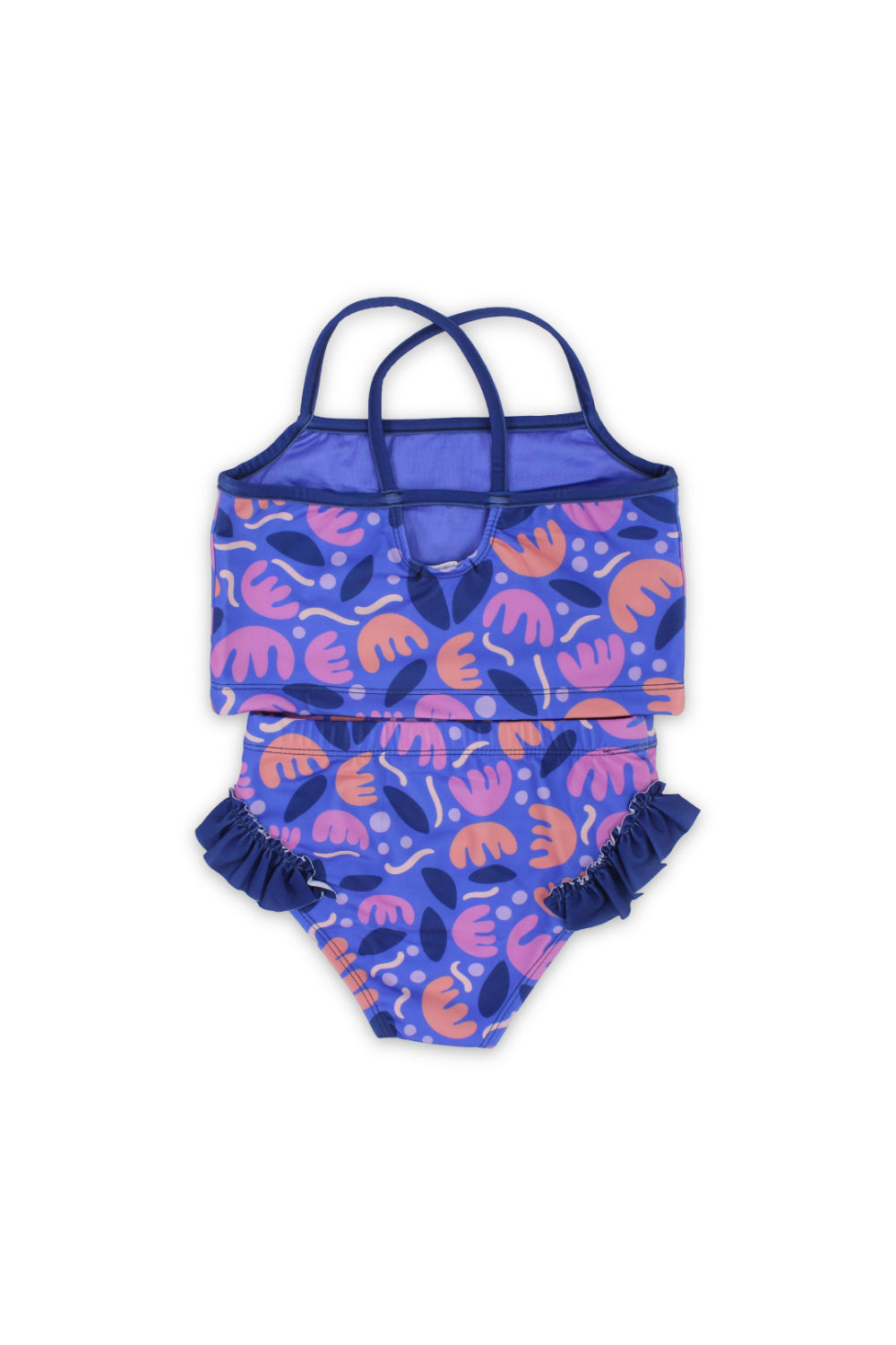 girls 2-piece swimsuit – purple printed
