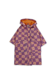 girls waterproof swim robe – dustypink & purple karuh