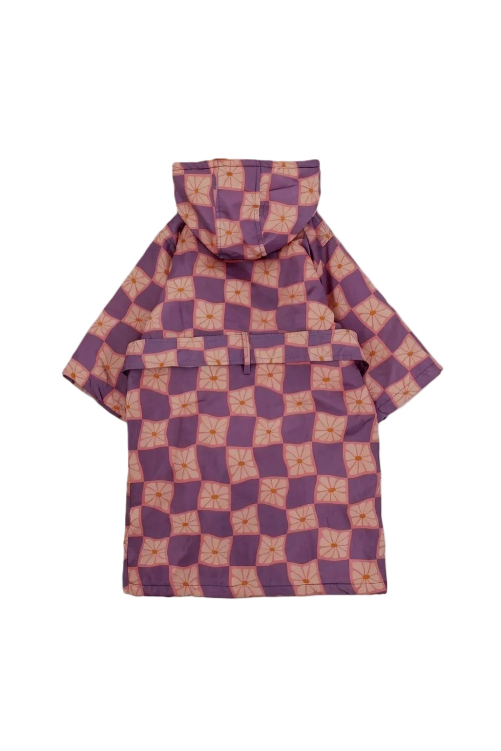 girls waterproof swim robe – dustypink & purple karuh