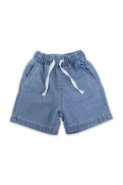 boys denim short – ice blue