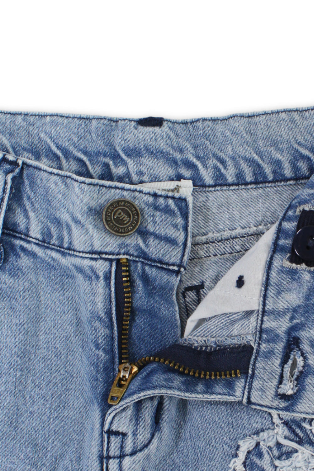girls denim shorts – flowers embroidery