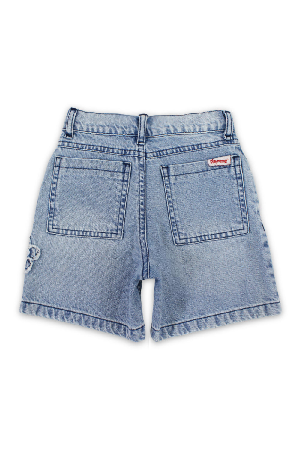 girls denim shorts – flowers embroidery